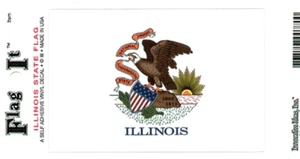 Illinois - Staatsflagge Aufkleber - Bild 1 von 1