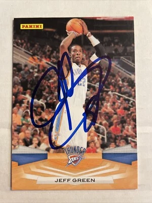 2009 Panini Jeff Green Autographed Card Oklahoma City Thunder #230 CB1515 - Image 1 of 2