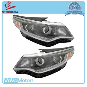 Fits 2016 2017 Kia Optima Dual Projector Headlight 92101D5080 92102D5080 Pair - Foto 1 di 2