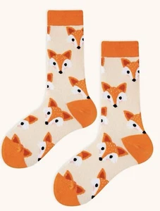 Fox Damen Herren Themen Crew Socken Einheitsgröße sehr dehnbar Geschenkbox Secret Santa - Bild 1 von 4