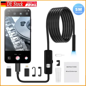 5M USB Endoskop Kamera 7,9mm LED HD Inspektion Wasserdicht PC Android Handy 3in1 - Bild 1 von 13
