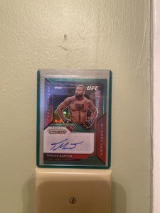 2021 Panini Prizm Auto Sensational Signatures Green Thiago Santos #SS-TSN