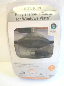 Belkin Easy Data Transfer Cable for Windows Vista P47660-A F5U258 8 FT - Picture 1 of 7