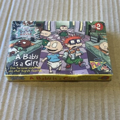 1997 RUGRATS MOVIE  “A Baby Is A Gift”Cassette Blockbuster Play Pak Vol 2. NEW - Image 1 of 4