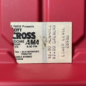 AMA Motor City Supercross Superior Dome Ticket Stub gebraucht Vintage 1978 - Bild 1 von 2