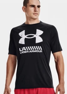 Under Armour Velocity Men's Short Sleeve Training Shirt Multiple Size Black - Picture 1 of 11