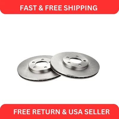 Front Brake Rotors Pair Set of 2 Kit for Taurus Thunderbird Continental - Imagem 1 de 4