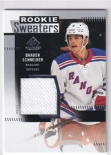 2022-23 UD SP GAME USED ROOKIE SWEATERS JERSEY RANGERS - BRADEN SCHNEIDER