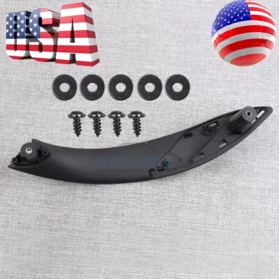 Tirador de puerta interior delantero izquierdo negro para BMW 328i 335i 435i 428i xDrive Foto 1 de 4