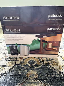 Polk Audio Atrium 4 Outdoor Speakers with Powerful Bass (Pair, Black)