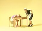 Preiser 45145 G Waitress And Sleeping Guest At Table Figures Set Of 2