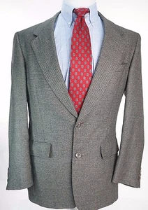 Hart Schaffner Marx TRUMPETER 39R 2 Button Houndstooth Sport Coat Jacket - Picture 1 of 5