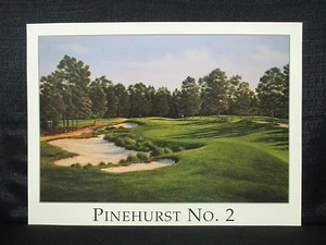 Litografía Dave Chapple Pinehurst No 2 Hoyos 5 Golf 26 x 19 Edición Abierta - Imagen 1 de 3