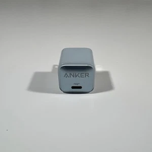Anker 511 Charger Nano Pro USB-C Light Blue A2637 US Plug Free Shipping EUC TEST - Picture 1 of 6