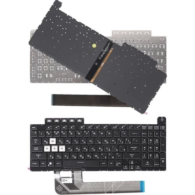 RU Laptop Keyboard for ASUS FX506/FA506/FX706/FA706 Black with Colorful Backlit - Image 1 of 4
