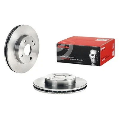 For Mazda Protege 90-01 Brembo Replacement Plain Vented Front Brake Rotor - Imagem 1 de 4