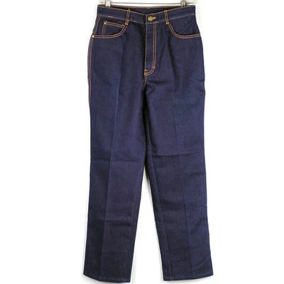 Women's 1970s NOS Vintage Gitano Denim Jeans High Waist Dark Wash 10 - Image 1 of 4
