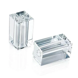 Set of 2 Refillable Seasoning Bottle Crystal Salt and Pepper Shakers Clear-9 - Picture 1 of 8