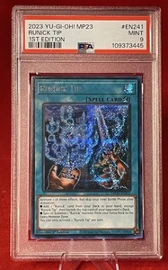 Yugioh - Punta Runick - Secreto Prismático Raro - MP23-EN241 PSA 9 COMO NUEVO - Imagen 1 de 3