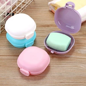 5 Pezzi Portasapone Piccolo Contenitore Portasapone Impermeabile con Coperchio per Viaggio - Foto 1 di 12