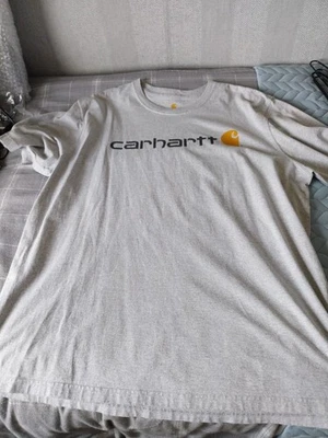 Carhartt Shirt Men 2XL Gray Tee Original Fit Work Wear K195 Polyester/Cotton* - Image 1 of 4