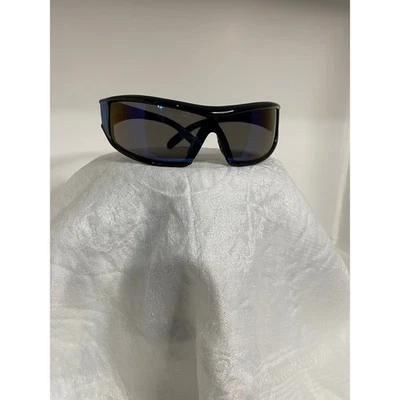 Gafas de sol Choppers marcos negros estilo escudo deportivo motocicleta motociclista para hombre nuevas sin etiquetas Foto 1 de 4