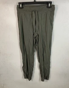 Lululemon Sage Screen Striped Drawstring Waist Joggers Size 6 - Picture 1 of 3