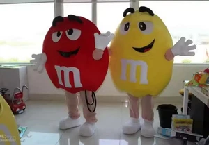 NEW M&M Candy Mascot Costume Adult Cosplay Cartoon Character Outfit ~US SELLER! - Picture 1 of 2