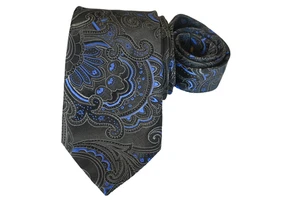 DONALD J TRUMP HERRENKRAWATTE SCHWARZ/PAISLEY BREITE: 3,50 ZOLL LÄNGE: 60 ZOLL - Bild 1 von 3