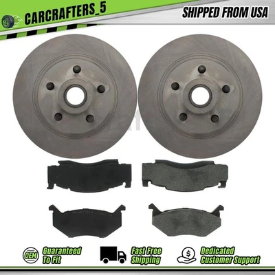 Комплект передних дисковых тормозных колодок роторов для 1978 Chrysler Cordoba 6,6 л - Изображение 1 из 4