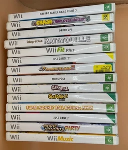14 x Nintendo Wii Games Pre-owned Family Game Night 3 Ratatouille & More - Picture 1 of 24