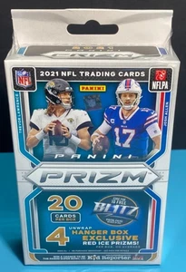 Caja colgante Panini Prizm 2021 fútbol americano NFL sellada de fábrica rojo hielo y verde prizms - Imagen 1 de 1