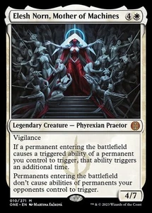 Elesh Norn Mother of Machines Foil English MTG Card Phyrexia New - Picture 1 of 1