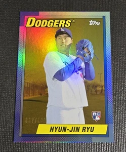 Hyun Jin Ryu 2013 Topps Archives 163 Gold /199 Rookie RC 1990 Topps Dodgers - Picture 1 of 5