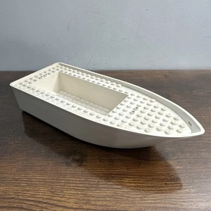 Vintage Lego Boot Teil Stück weiß 8,5” x 3,25” x 1,50” Schiff Wasser Ozean Set - Bild 1 von 4