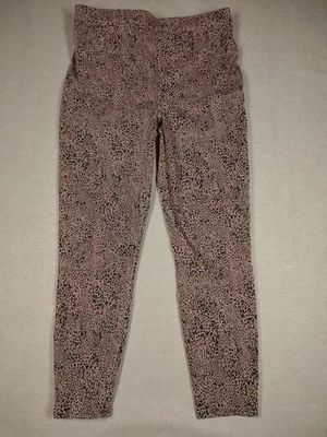 Spanx Women's XL Ankle Leggings Denim Leopard HTF Pattern Brown Taupe Black  - Image 1 of 4