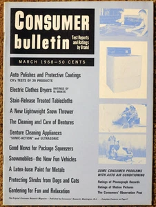 SNOWMOBILES March 1968 CONSUMER BULLETIN  - Picture 1 of 1