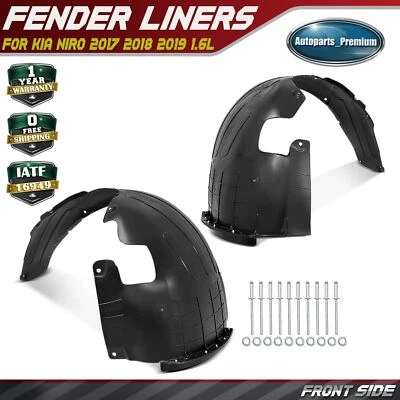 Forros de guardabarros interiores delanteros con espuma aislante para Kia Niro 2017 2018 2019 2 piezas Foto 1 de 4