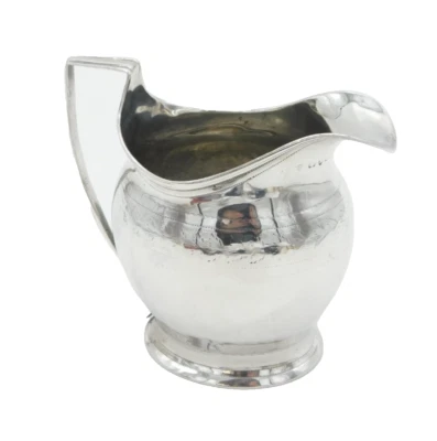 Jarra de plata esterlina Jorge III corte brillante crema antigua c1800 Londres Foto 1 de 4