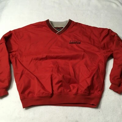 Sun Mountain Golf Rain Jacket L Windbreaker Waterproof Short Long Sleeve red - Image 1 of 4