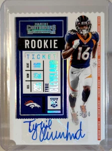 2020 Contenders - Tyrie Cleveland Rookie Ticket Stub Auto Jersey #16/16 RC 1/1 - Foto 1 di 2