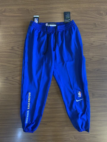 Nike Golden State Warriors Authentic Player Issue Pants Blue Men's Large L NWT Cover