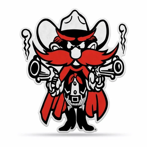Texas Tech Red Raiders 18"x18" Mascot Felt Pennant [NEW] Sign Banner Wall Cave Cover