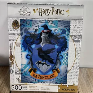 Aquarius Harry Potter Ravenclaw Crest 500 Piece Jigsaw Puzzle 14"x19" New Sealed - Picture 1 of 4