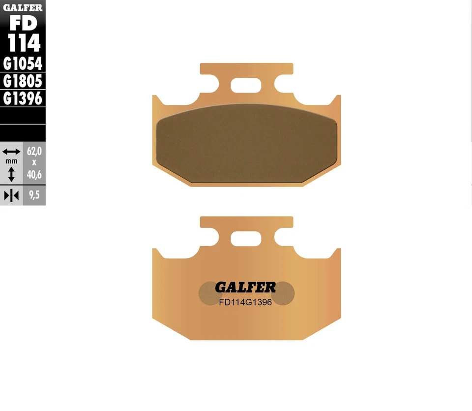 Pastilhas de freio sinterizadas Galfer para traseira offroad FD114G1396 - Imagem 1 de 1