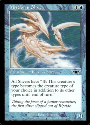MTG Magic the Gathering Mistform Sliver (46/145) Legions  - Image 1 of 2