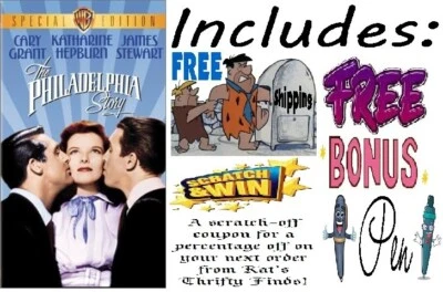 📼The Philadelphia Story- B&W, Special Edition,65 mins of extras +🆓bonus gift🥳 - Image 1 of 4