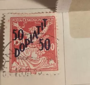 1927 Doplatit 50 / 50 Overprint Error (Very Very Rare) - Picture 1 of 5