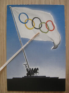 stara reklama pocztówka Igrzyska Olimpijskie 1936 Berlin Olimpiada Artysta AK
