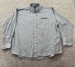 Vintage Harley Davidson Shirt Mens XXL Gray Garage Biker Classiccore Punk Grunge - Picture 1 of 19